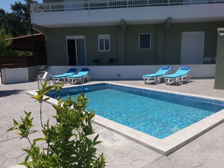 Greek Style Ground Floor Apartment & Pool Ialysós Eksteriør bilde